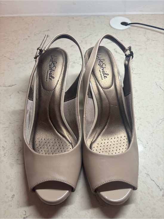 Naturalizer Shoes - Life Stride |  Slingback Peep-Toe Heels | Size 10